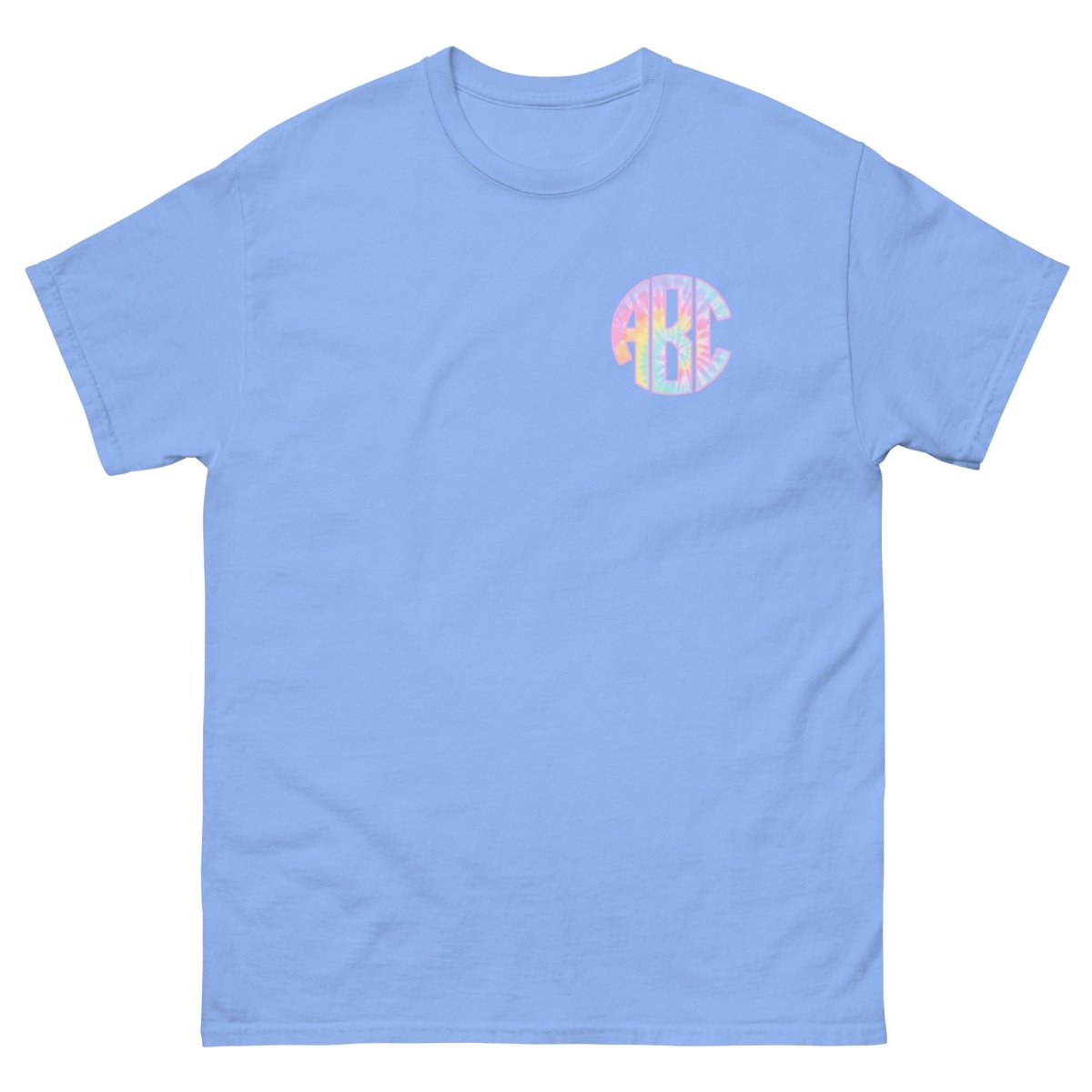 Monogrammed 'Tie Dye' Big Print Basic T-Shirt - United Monograms