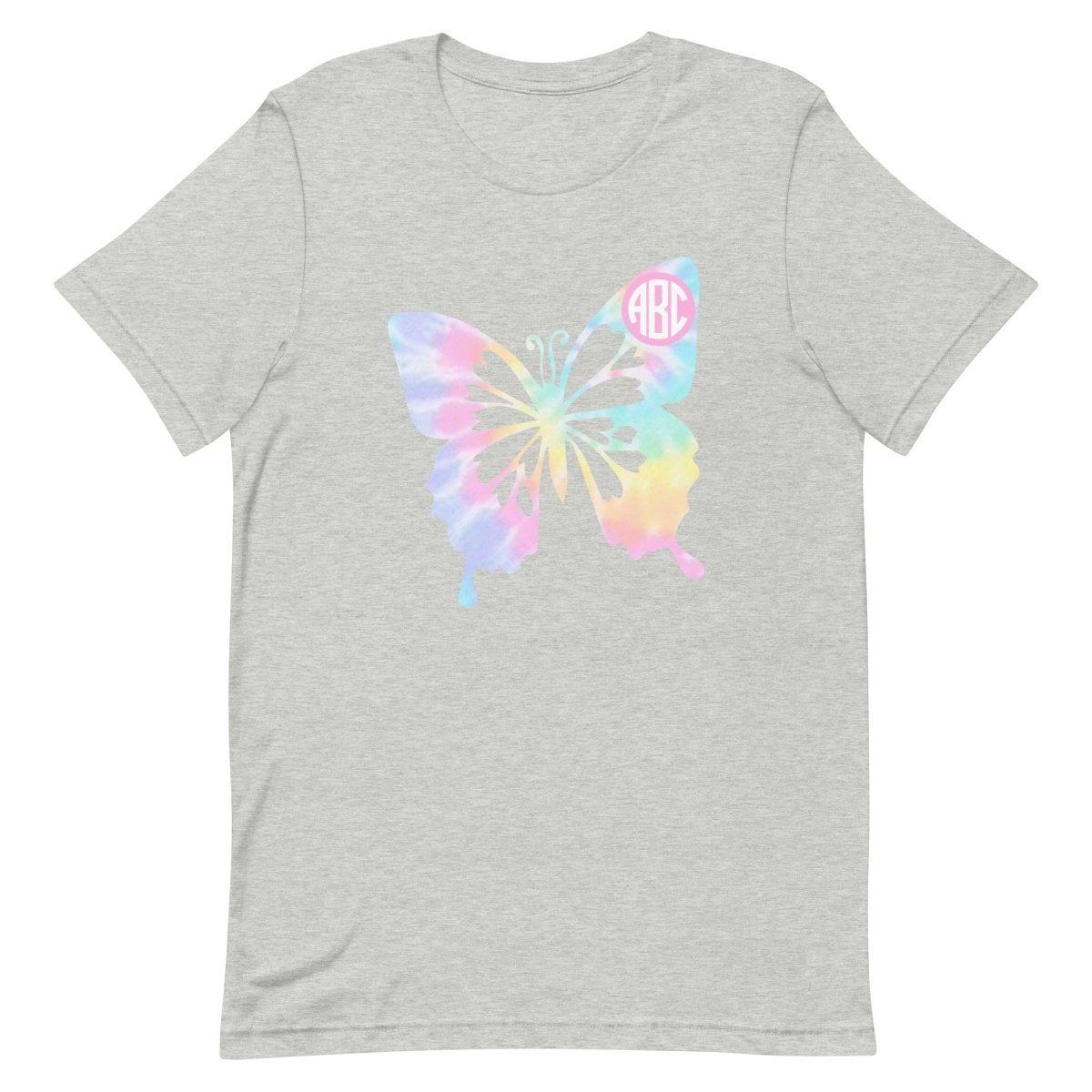 Monogrammed 'Tie Dye Butterfly' Premium T-Shirt - United Monograms