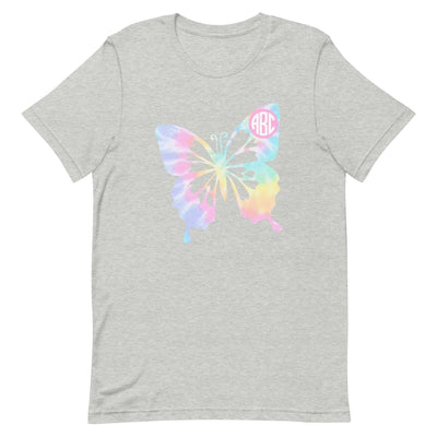 Monogrammed 'Tie Dye Butterfly' Premium T-Shirt - United Monograms