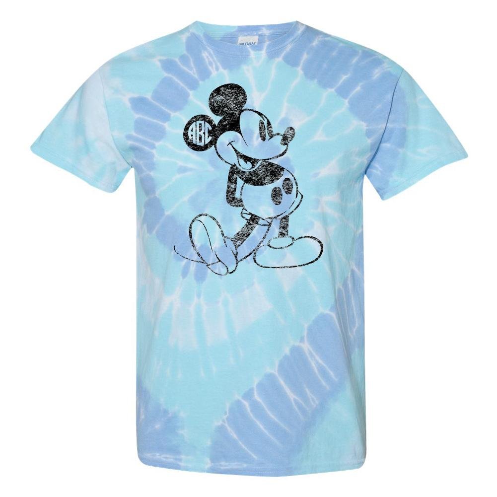 Monogrammed 'Tie Dye Mickey' T-Shirt - United Monograms