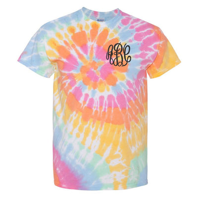 Monogrammed Tie Dye T-Shirt - United Monograms