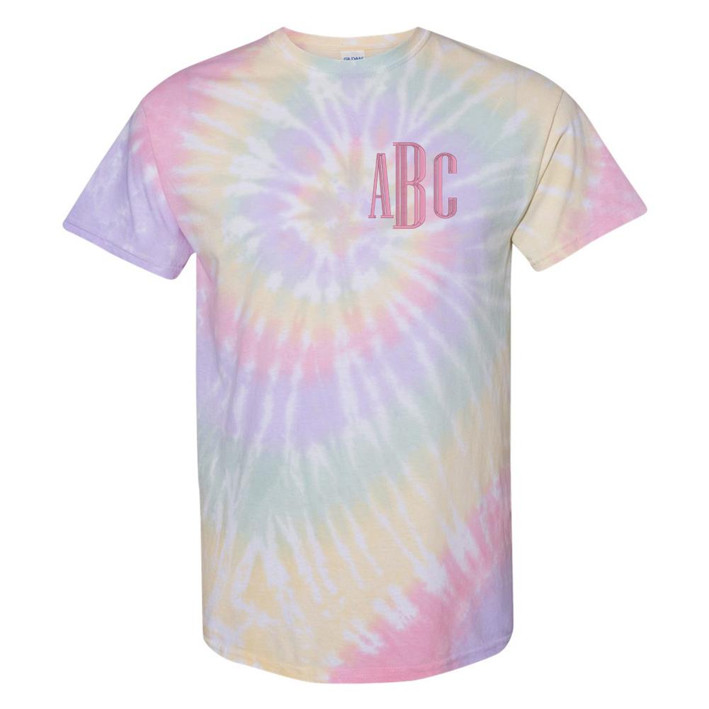 Monogrammed Tie Dye T-Shirt - United Monograms