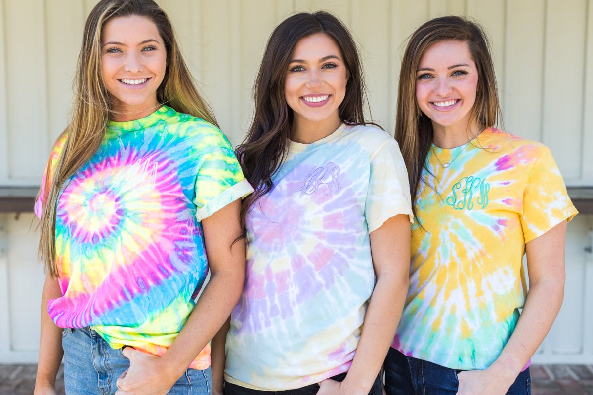 Monogrammed Tie Dye T-Shirt - United Monograms