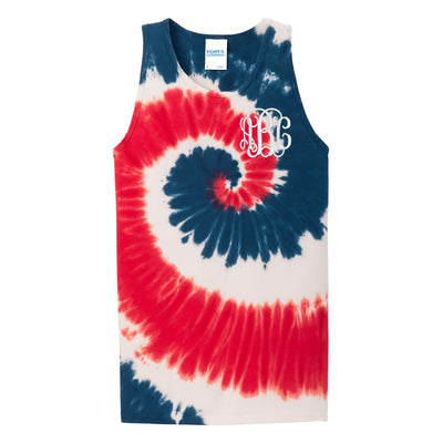 Monogrammed Tie Dye Tank Top - United Monograms