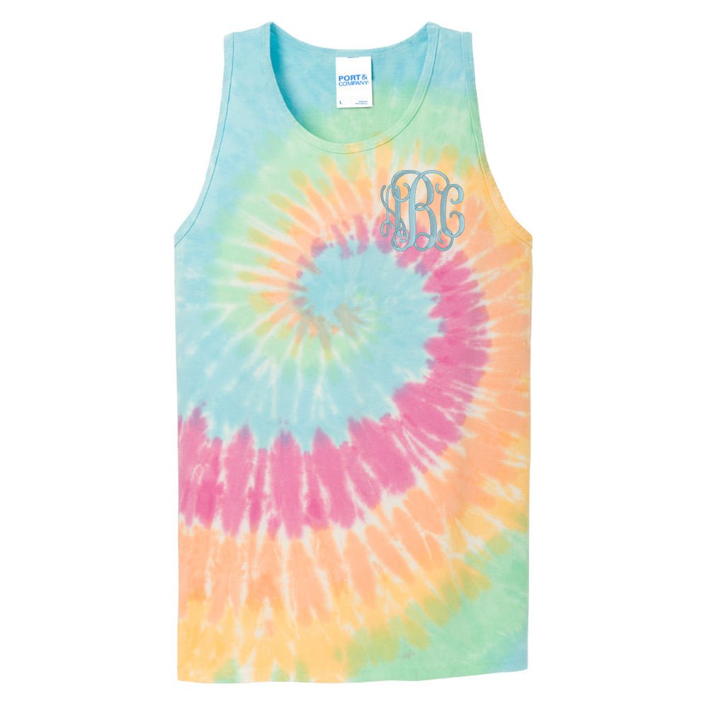 Monogrammed Tie Dye Tank Top - United Monograms