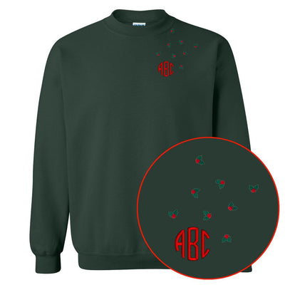 Monogrammed 'Tiny Holly' Crewneck Sweatshirt - United Monograms