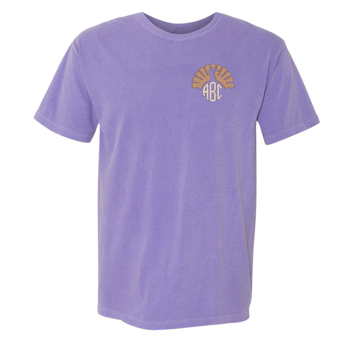 Monogrammed Turkey Comfort Colors T-Shirt - United Monograms