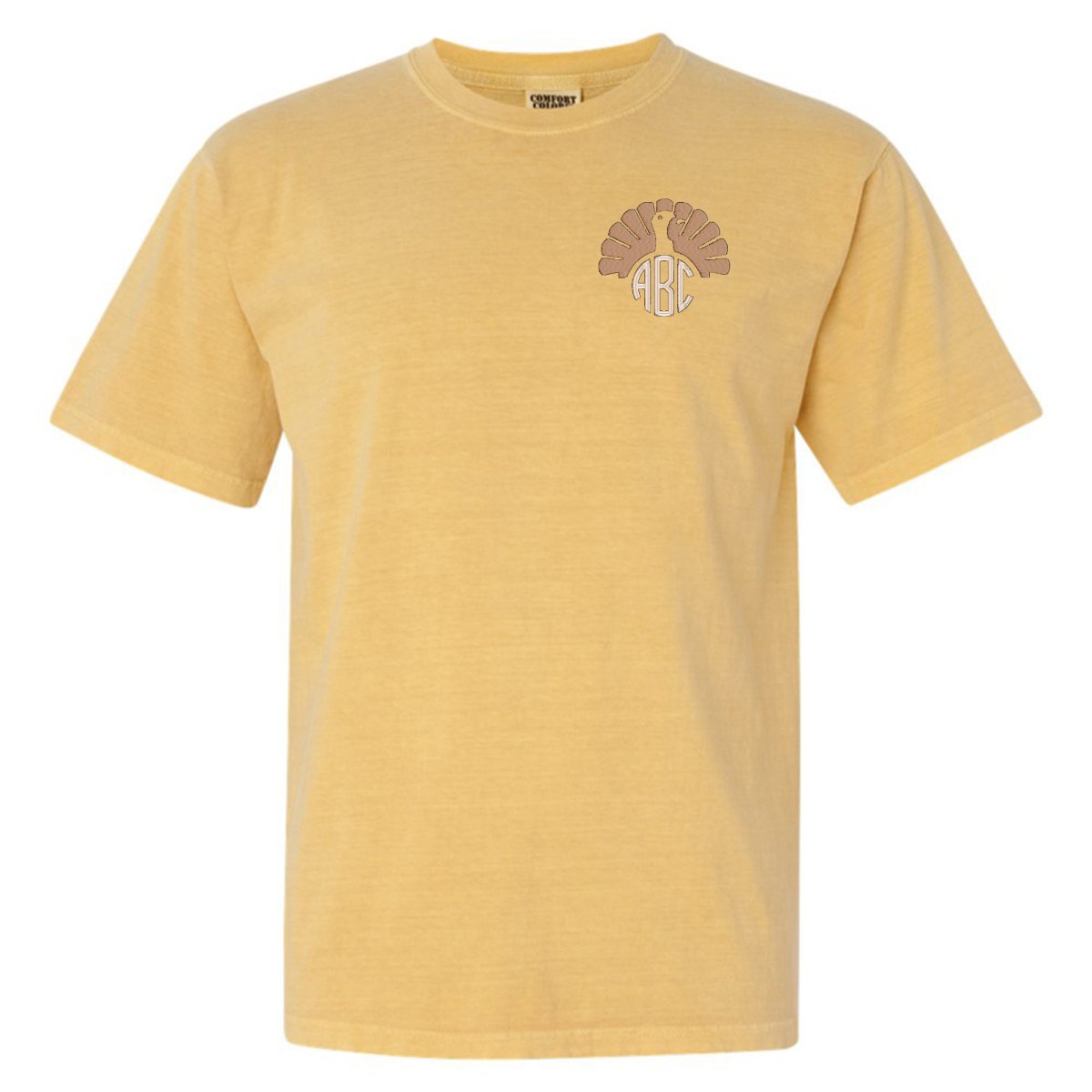 Monogrammed Turkey Comfort Colors T-Shirt - United Monograms