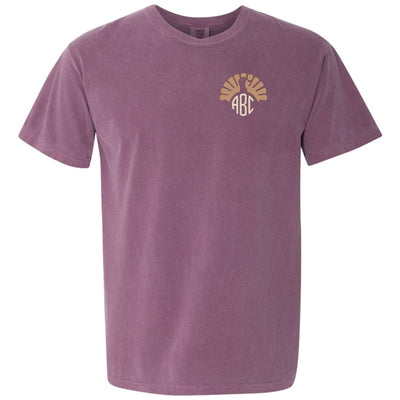 Monogrammed Turkey Comfort Colors T-Shirt - United Monograms