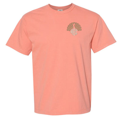 Monogrammed Turkey Comfort Colors T-Shirt - United Monograms