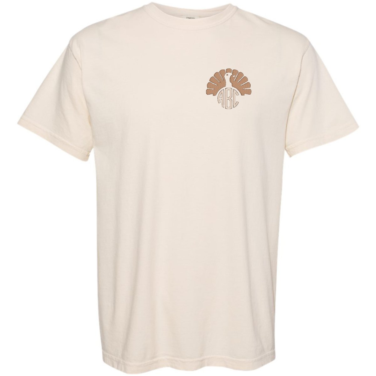 Monogrammed Turkey Comfort Colors T-Shirt - United Monograms