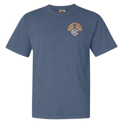 Monogrammed Turkey Comfort Colors T-Shirt - United Monograms