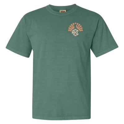 Monogrammed Turkey Comfort Colors T-Shirt - United Monograms