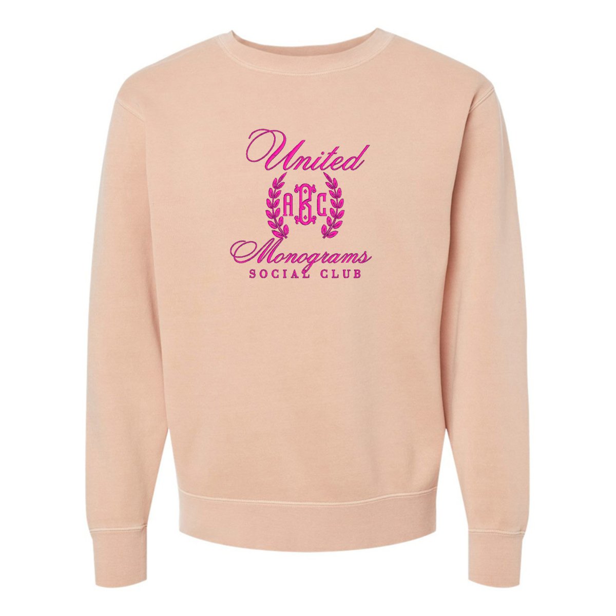 Monogrammed 'UM Social Club' Cozy Crew - United Monograms