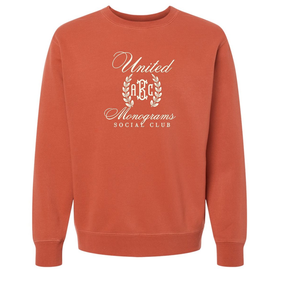 Monogrammed 'UM Social Club' Cozy Crew - United Monograms