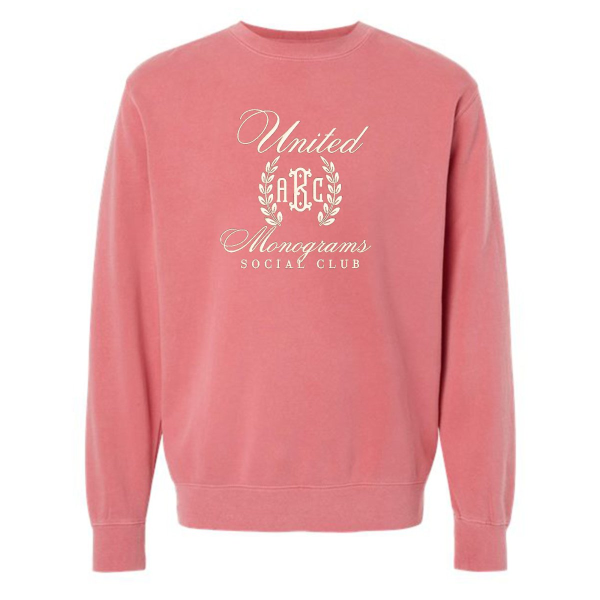 Monogrammed 'UM Social Club' Cozy Crew - United Monograms