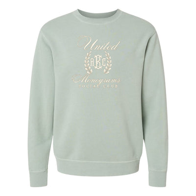 Monogrammed 'UM Social Club' Cozy Crew - United Monograms