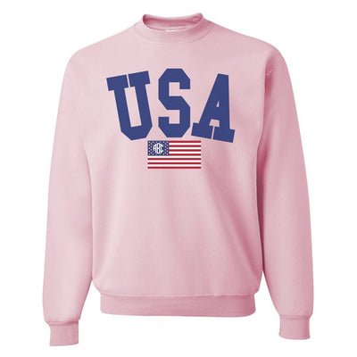 Monogrammed 'USA Classic' Crewneck Sweatshirt - United Monograms