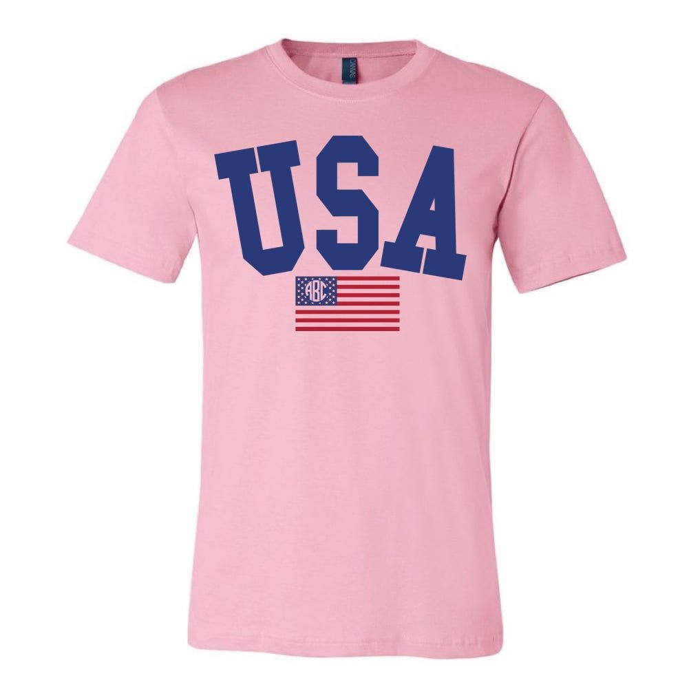 Monogrammed 'USA Classic' Premium T-Shirt - United Monograms