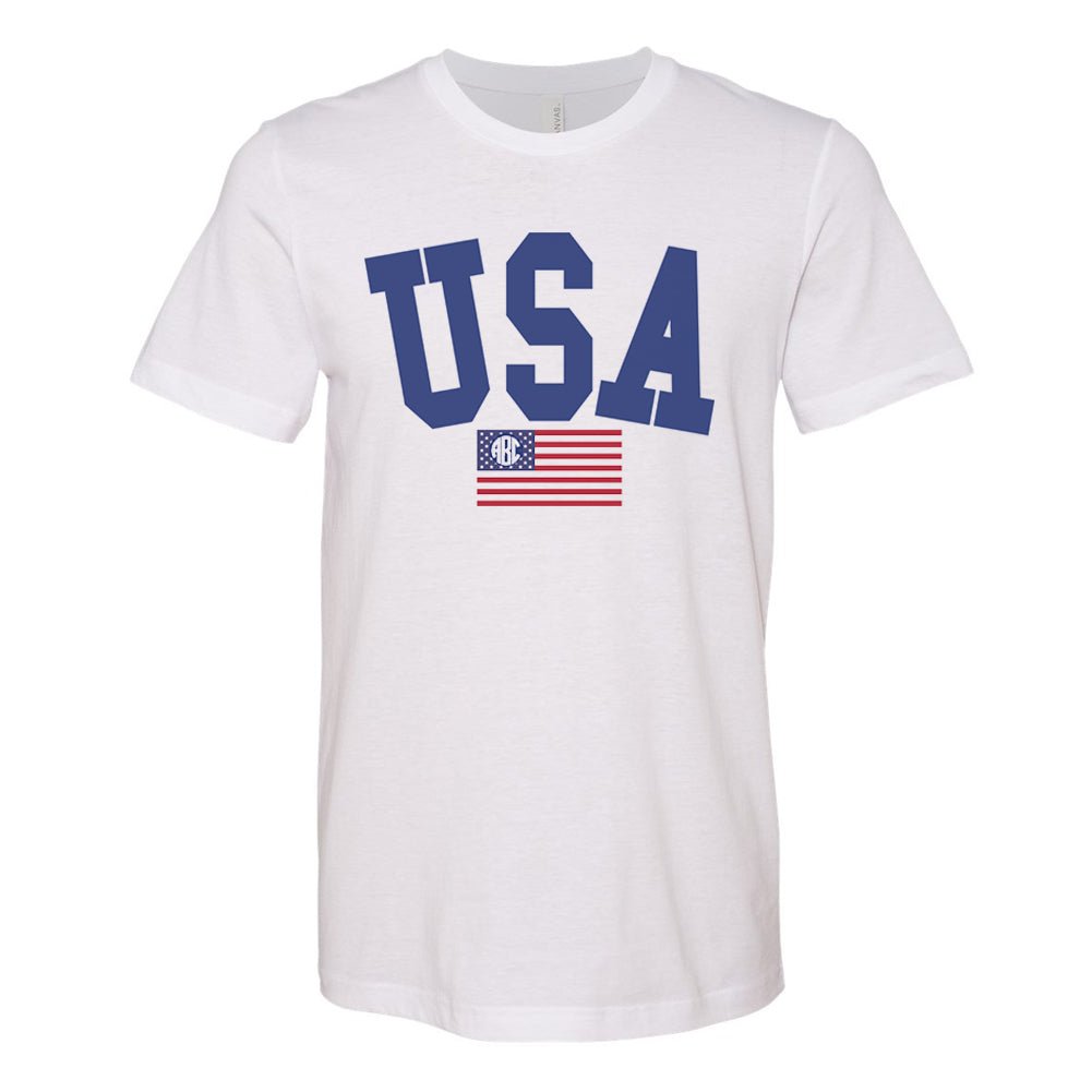Monogrammed 'USA Classic' Premium T-Shirt - United Monograms