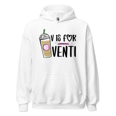 Monogrammed 'V is for Venti' Hoodie - United Monograms