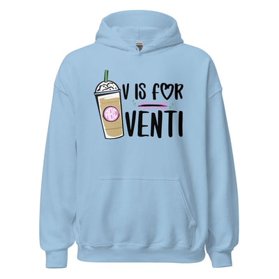 Monogrammed 'V is for Venti' Hoodie - United Monograms