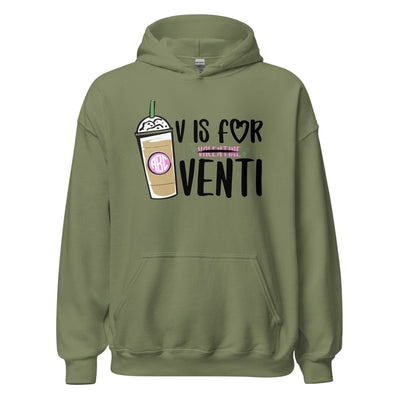 Monogrammed 'V is for Venti' Hoodie - United Monograms