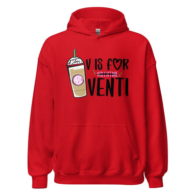 Monogrammed 'V is for Venti' Hoodie - United Monograms