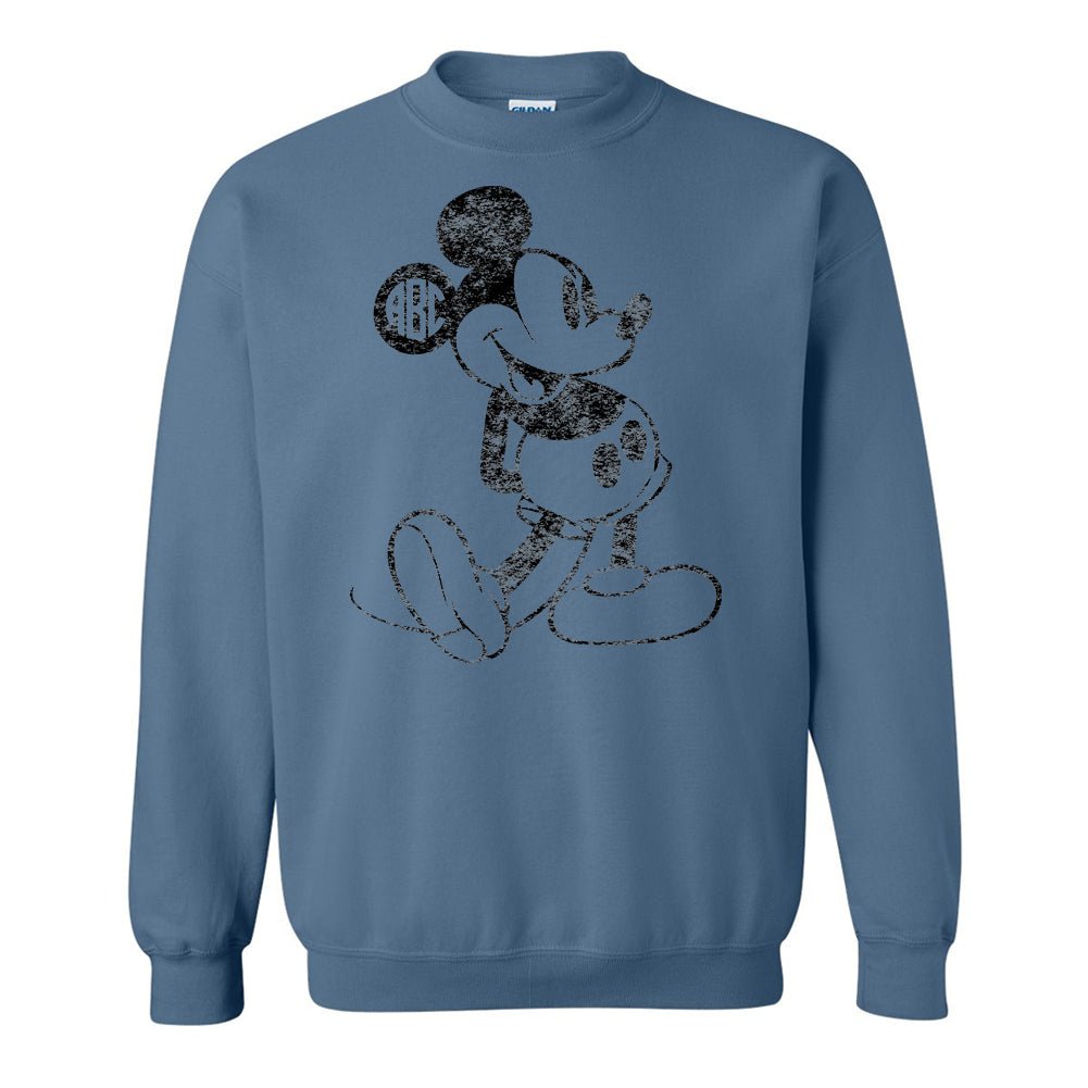 Monogrammed 'Vintage Mickey' Crewneck Sweatshirt - United Monograms