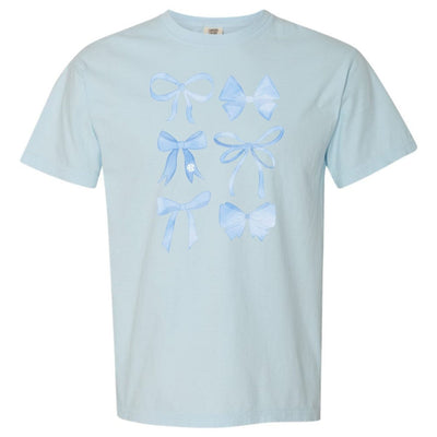 Monogrammed 'Watercolor Bows' T-Shirt - United Monograms