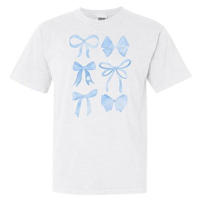 Monogrammed 'Watercolor Bows' T-Shirt - United Monograms