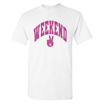 Monogrammed 'Weekend' Basic T-Shirt - United Monograms