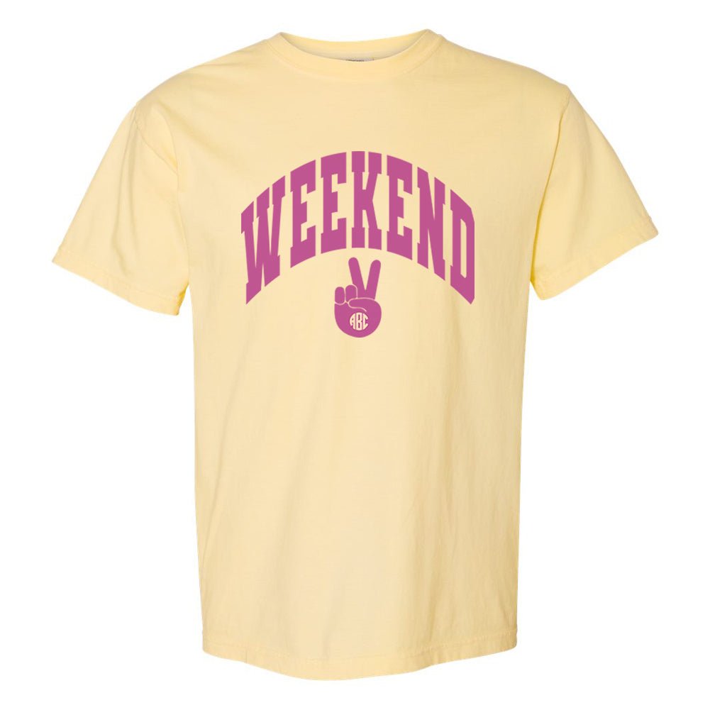 Monogrammed 'Weekend' T-Shirt - United Monograms