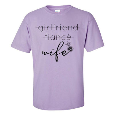 Monogrammed 'Wife' Basic T-Shirt - United Monograms