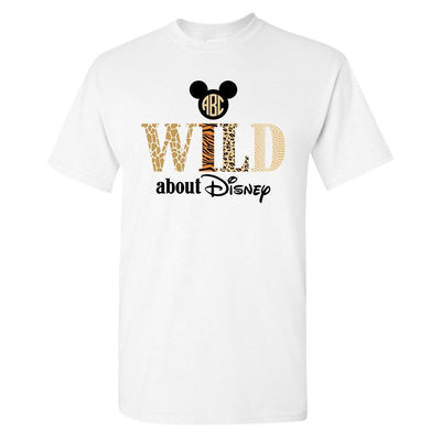 Monogrammed 'Wild About Disney' Basic T-Shirt - United Monograms