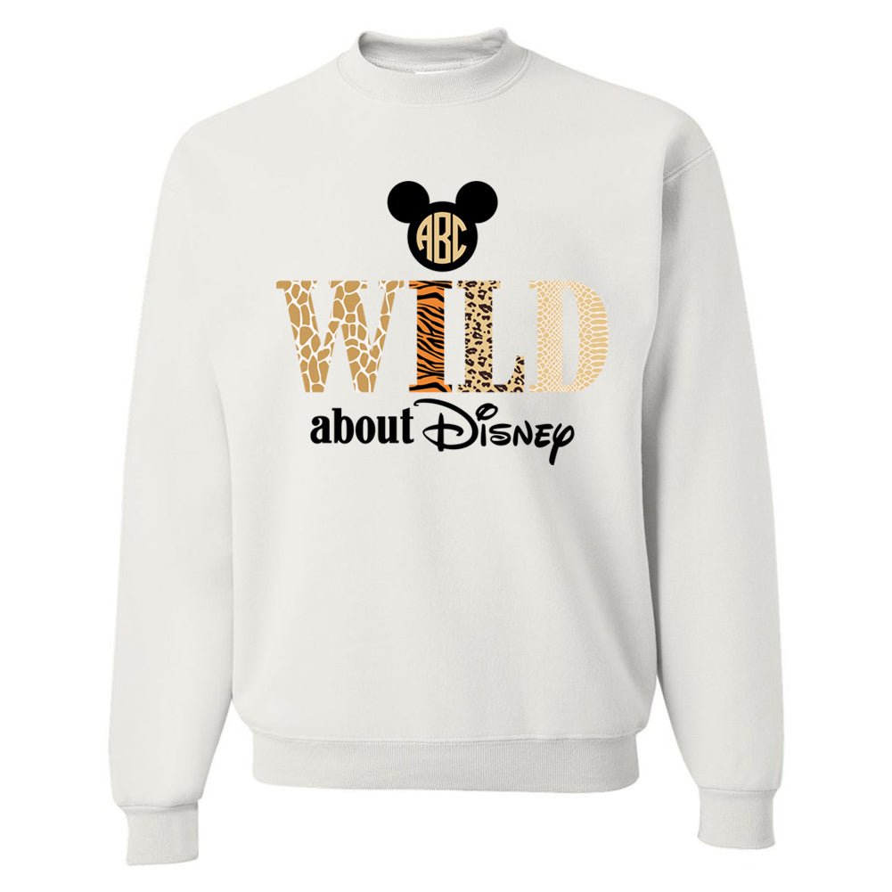 Monogrammed 'Wild About Disney' Crewneck Sweatshirt - United Monograms