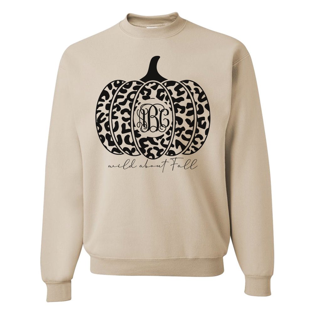 Monogrammed 'Wild About Fall' Crewneck Sweatshirt - United Monograms