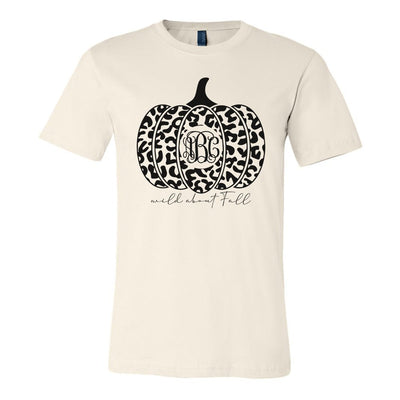 Monogrammed 'Wild About Fall' Premium T-Shirt - United Monograms