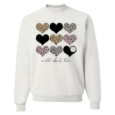 Monogrammed 'Wild About Love' Crewneck Sweatshirt - United Monograms