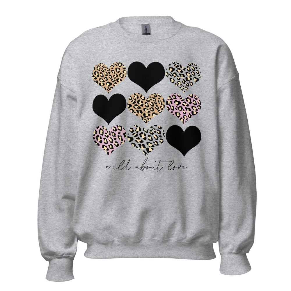 Monogrammed 'Wild About Love' Crewneck Sweatshirt - United Monograms