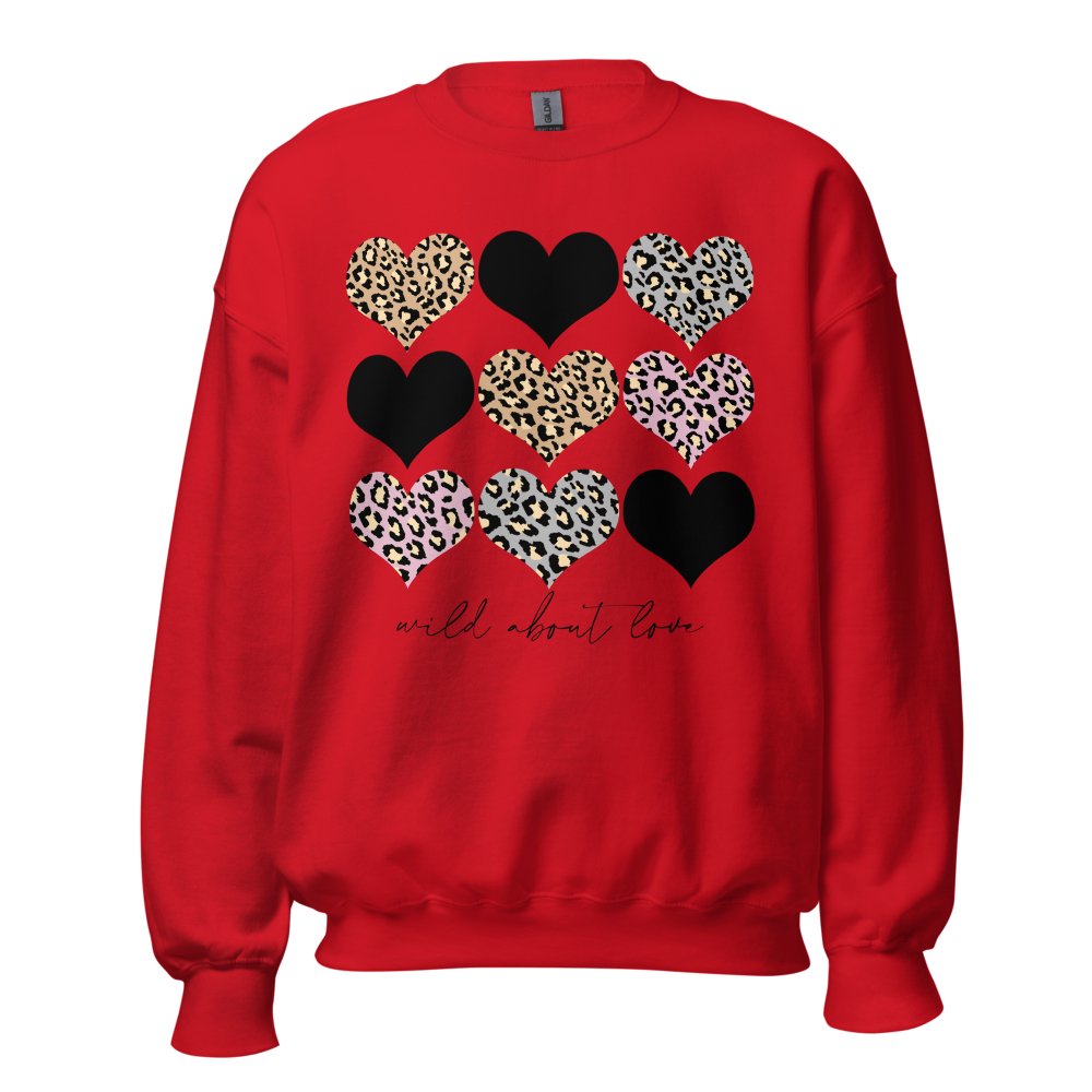 Monogrammed 'Wild About Love' Crewneck Sweatshirt - United Monograms