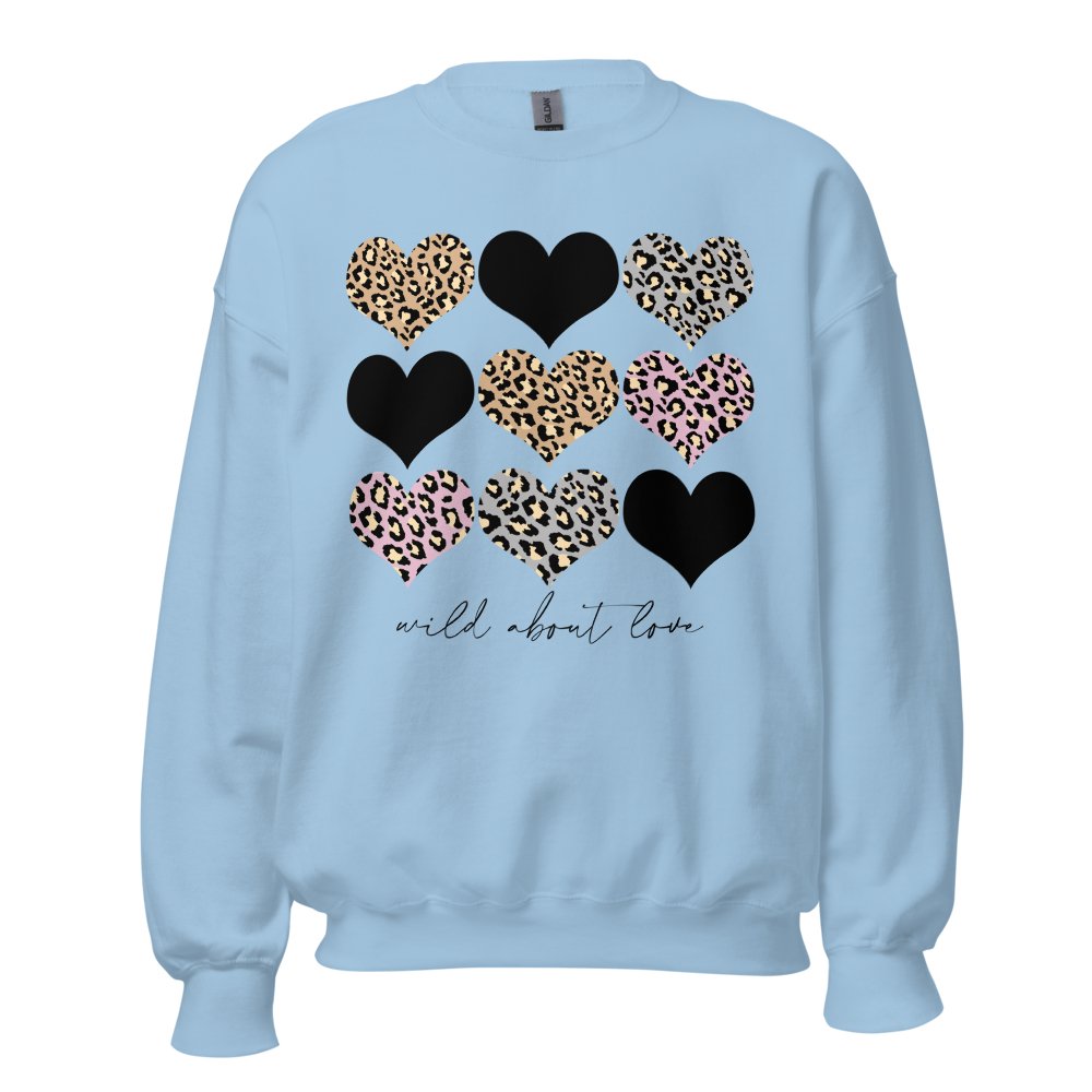 Monogrammed 'Wild About Love' Crewneck Sweatshirt - United Monograms