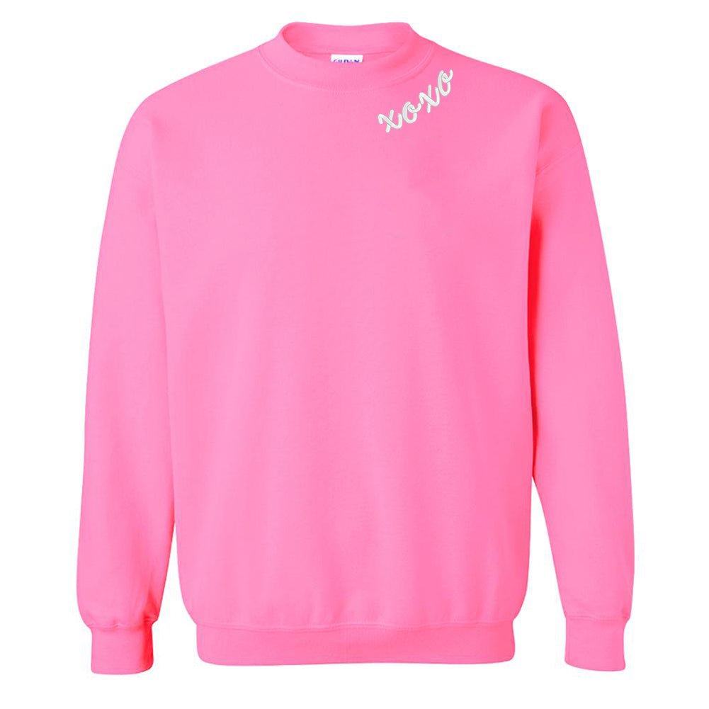 Monogrammed XOXO Script Crewneck Sweatshirt - United Monograms