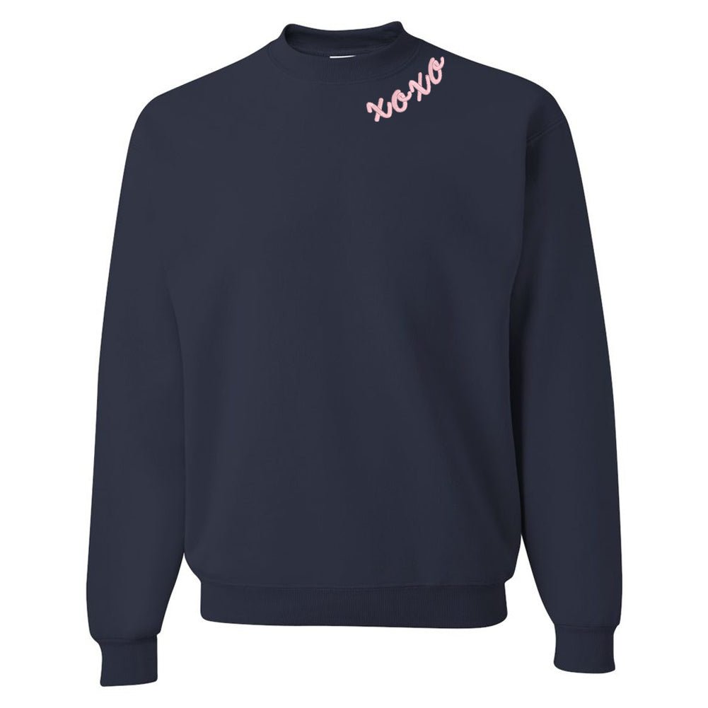 Monogrammed XOXO Script Crewneck Sweatshirt - United Monograms