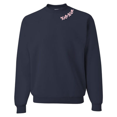 Monogrammed XOXO Script Crewneck Sweatshirt - United Monograms