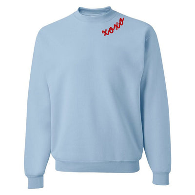 Monogrammed XOXO Script Crewneck Sweatshirt - United Monograms