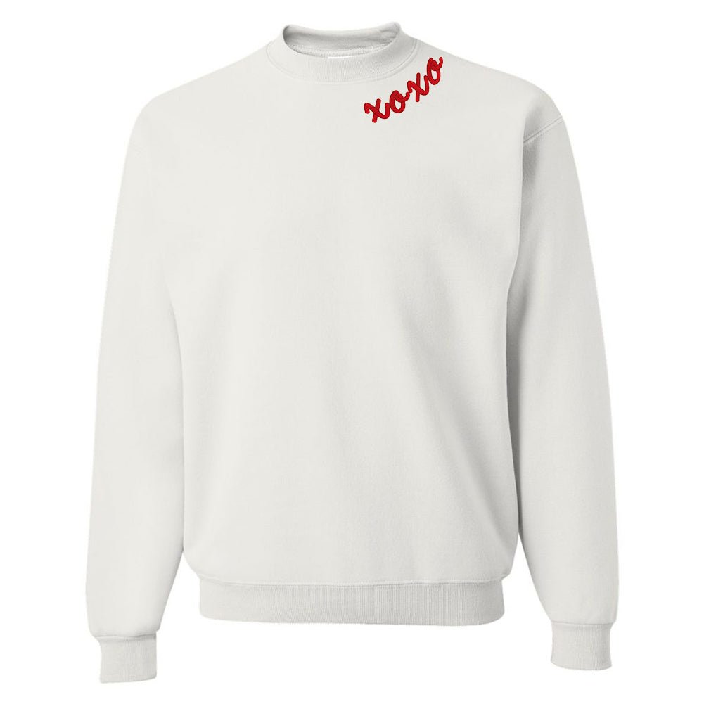 Monogrammed XOXO Script Crewneck Sweatshirt - United Monograms