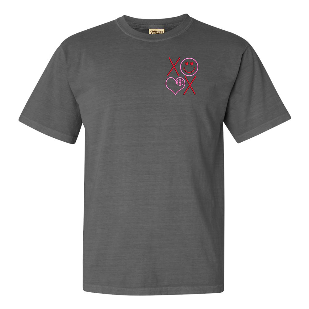 Monogrammed XOXO Smiley Face T-Shirt - United Monograms