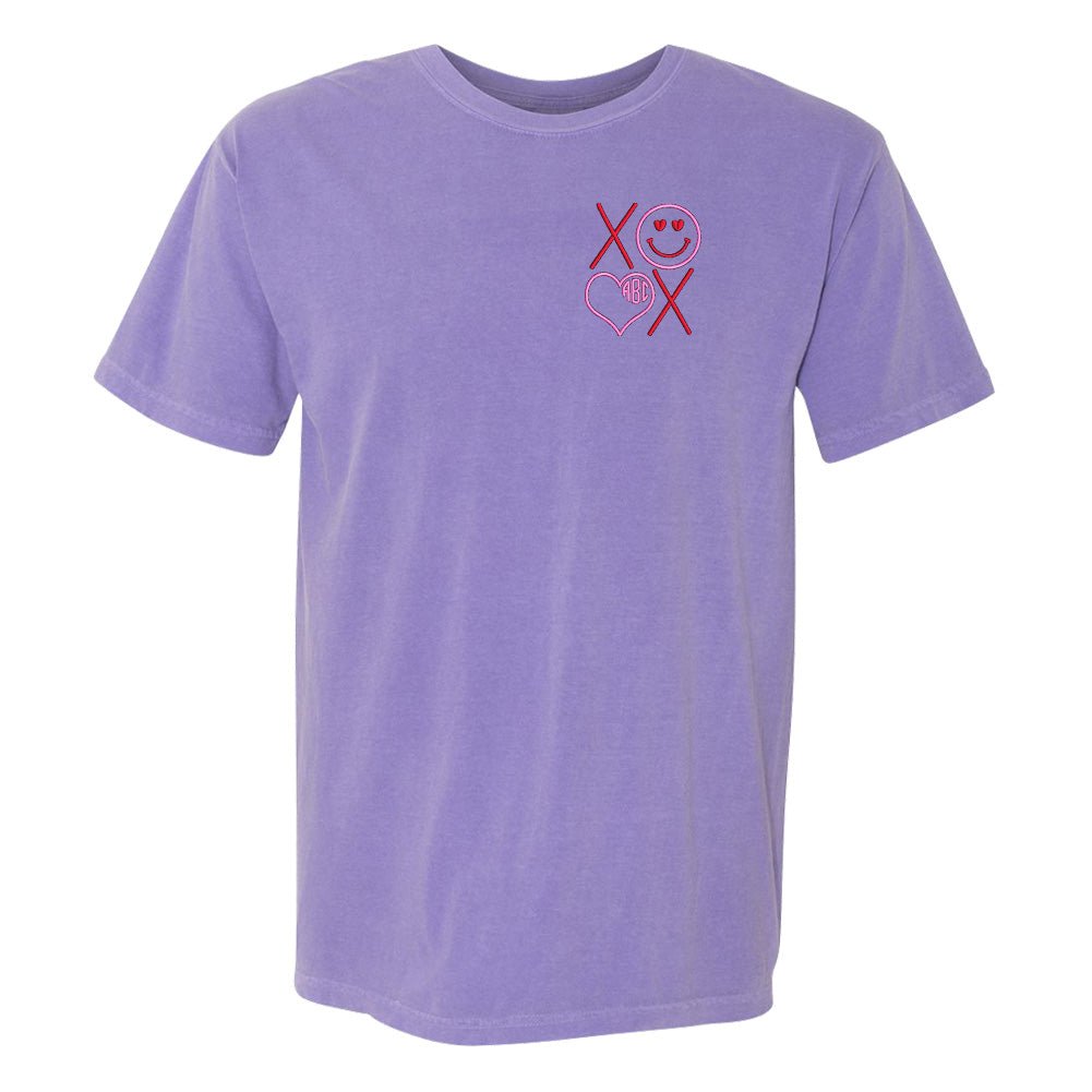 Monogrammed XOXO Smiley Face T-Shirt - United Monograms