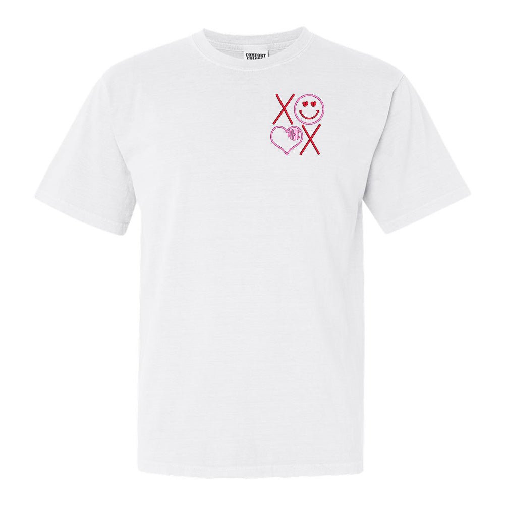 Monogrammed XOXO Smiley Face T-Shirt - United Monograms